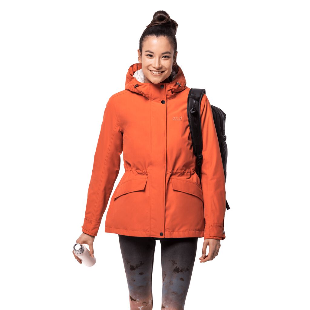 Jack Wolfskin LAKE LOUISE Vestes Femme Orange - HCNYUFX-23